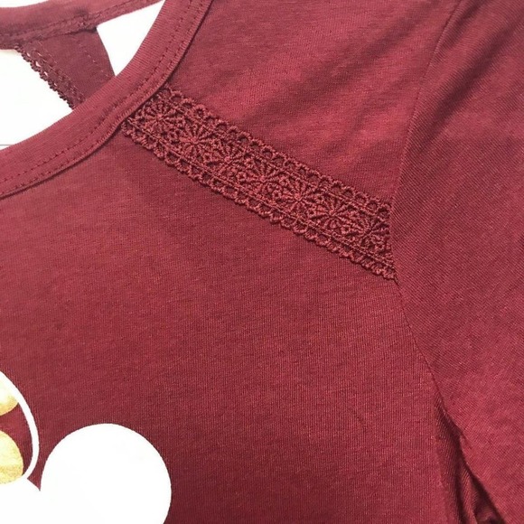 Minnie Mouse Key Hole Back Long Sleeve Tee XCH. - Picture 5 of 9